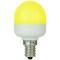 SUNLITE Yellow LED T10 Tubular Indicator Candelabra Base Light Bulb